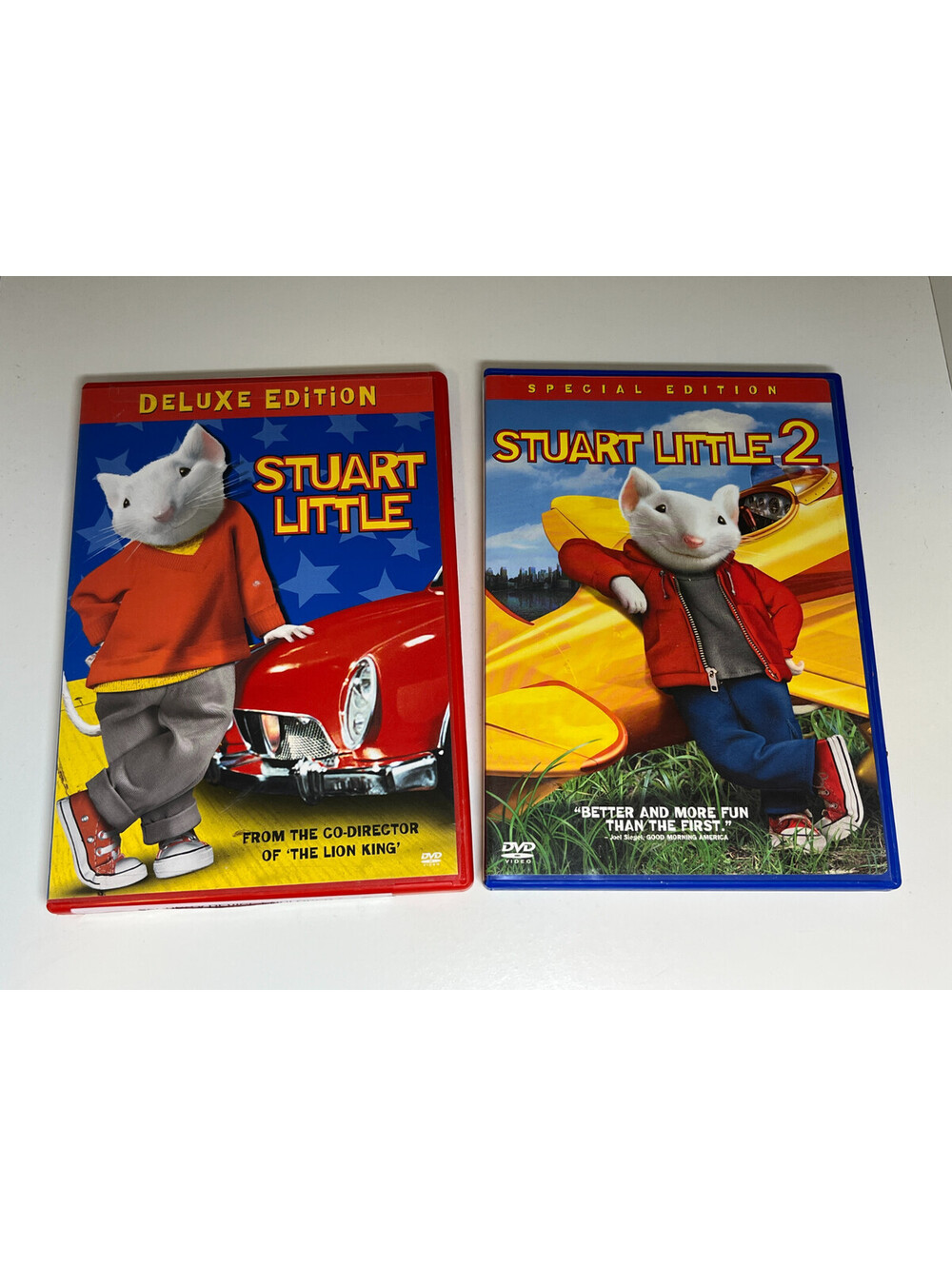 Stuart Little Deluxe + Stuart Little 2 Special Edition DVD Lot